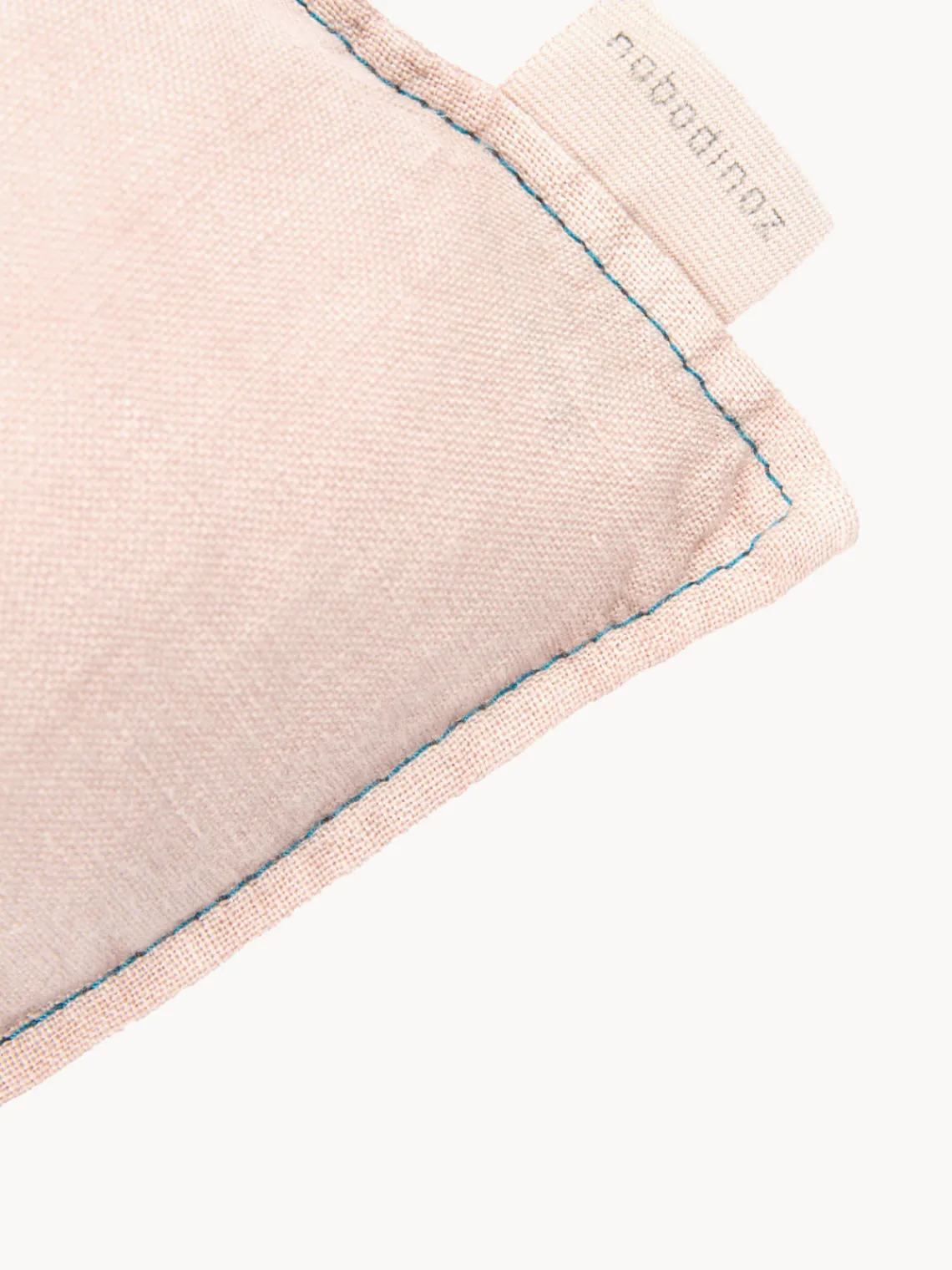 Decoración Infantil|Cojines Infantiles>Nobodinoz Cojín infantil de lino bordado L1N0 Rosa claro, azul