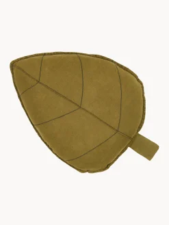 Cojines Infantiles|Decoración Infantil>Nobodinoz Cojín infantil de lino bordado L1N0 Verde oliva