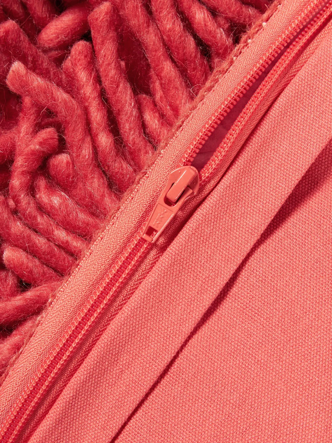 Mantas|Cojines Decorativos>HKLIVING Cojín mullido artesanal Rugged Rojo