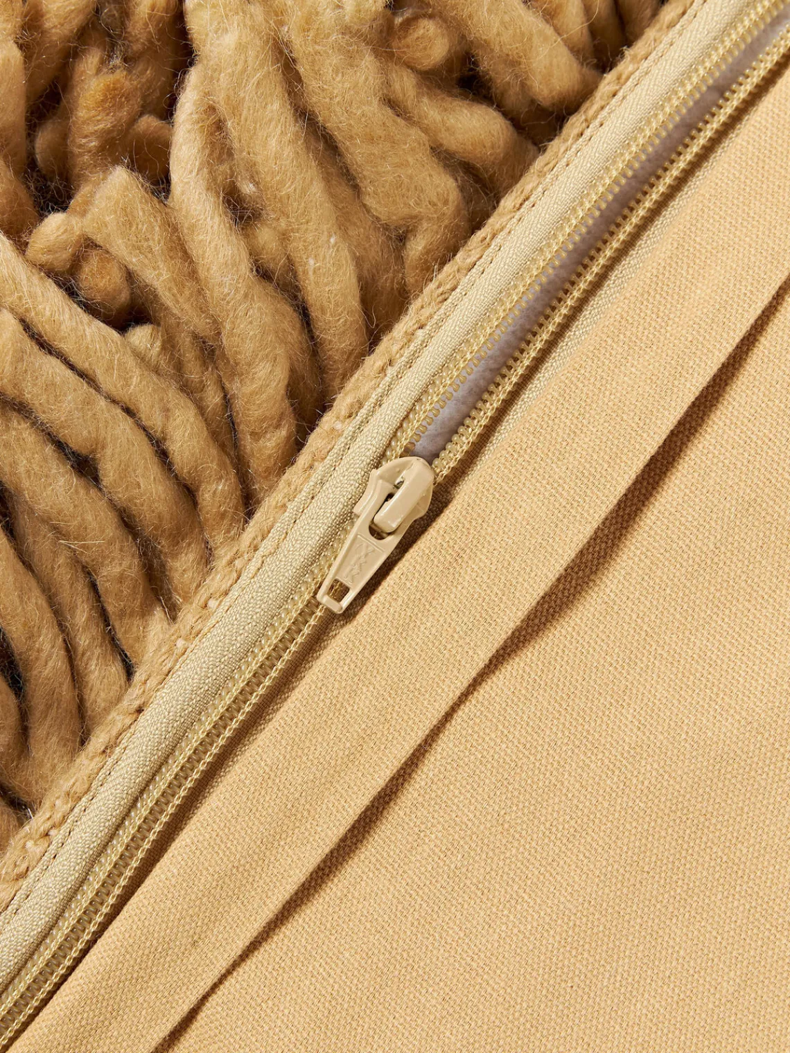 Cojines Decorativos|Mantas>HKLIVING Cojín mullido artesanal Rugged Beige