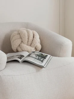 Outlet Cojín nudo de borreguillo Dotty Mantas|Cojines Decorativos