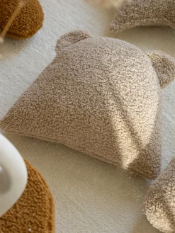 Decoración Infantil|Cojines Infantiles>Wigiwama Cojín peluche de borreguillo Bear Beige claro