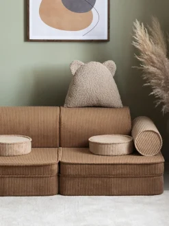 Decoración Infantil|Cojines Infantiles></noscript>Wigiwama Cojín peluche de borreguillo Bear Beige claro