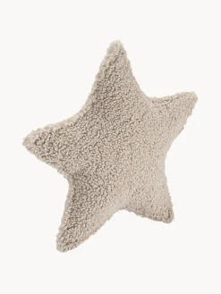 Decoración Infantil|Cojines Infantiles></noscript>Wigiwama Cojín peluche de borreguillo Star Beige claro