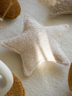 Discount Cojín peluche de borreguillo Star Niños Decoración Infantil|Cojines Infantiles