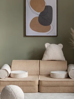 Decoración Infantil|Cojines Infantiles></noscript>Wigiwama Cojín peluche de borreguillo Bear Blanco Off White