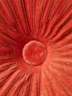 Best Cojín redondo artesanal de algodón Ripple, Ø 50 cm Mantas|Cojines Decorativos