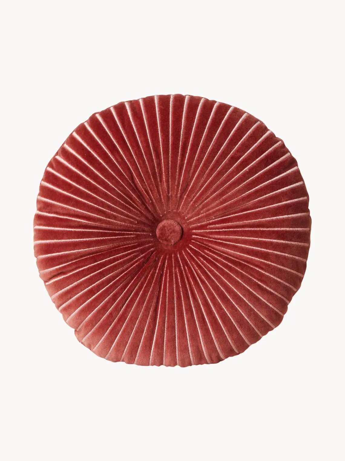 Mantas|Cojines Decorativos>HKLIVING Cojín redondo artesanal de algodón Ripple, Ø 35 cm