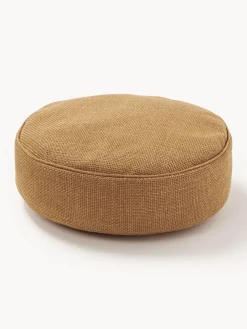 Cojines Decorativos|Mantas>Westwing Collection Cojín redondo decorativo con ribete Aya Amarillo mostaza