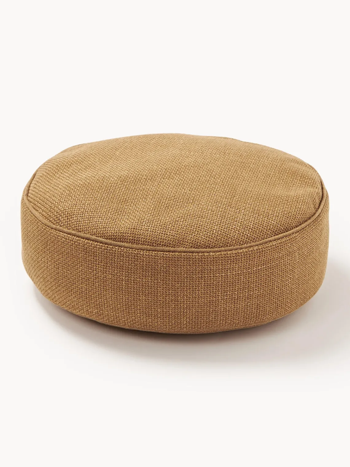 Cojines Decorativos|Mantas>Westwing Collection Cojín redondo decorativo con ribete Aya Amarillo mostaza