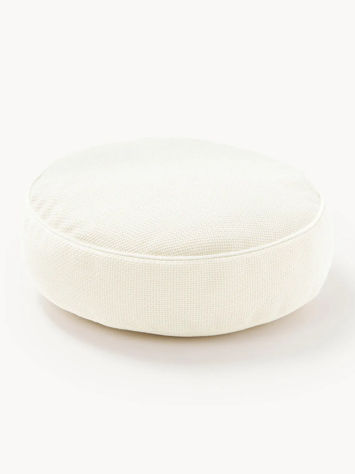 Mantas|Cojines Decorativos>Westwing Collection Cojín redondo en tejido bouclé con ribete Aya