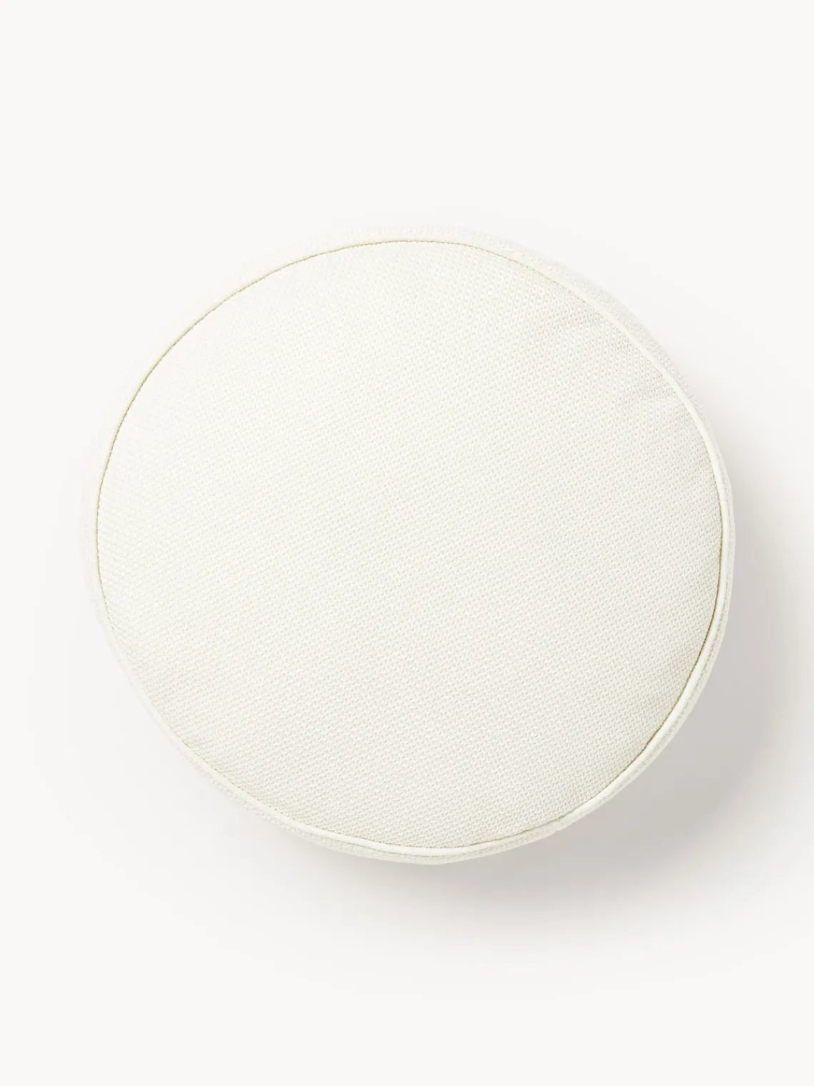 Mantas|Cojines Decorativos>Westwing Collection Cojín redondo en tejido bouclé con ribete Aya