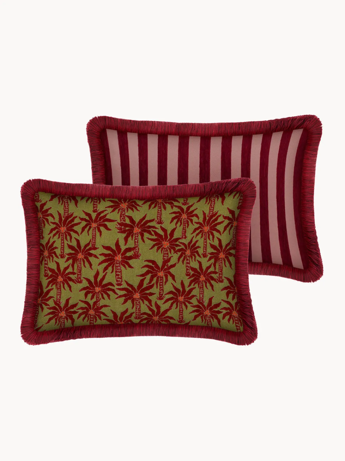 New Cojín reversible artesanal para exterior Laura & Jackie Cojines De Exterior|Cojines Decorativos