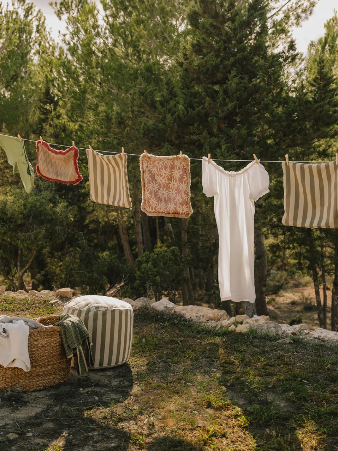 Cojines De Exterior|Cojines Decorativos>Palais Cojín reversible artesanal para exterior Jackie