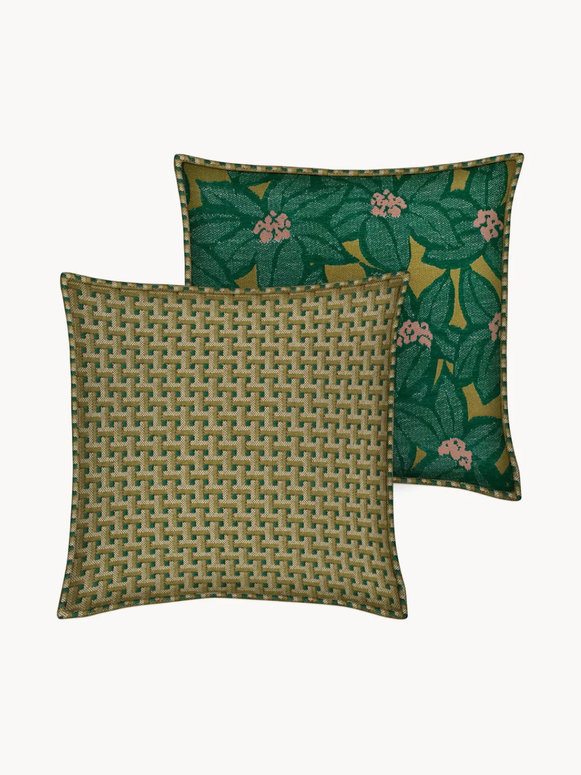 Cojines De Exterior|Cojines Decorativos>Palais Cojín reversible artesanal para exterior Janis & Michelle