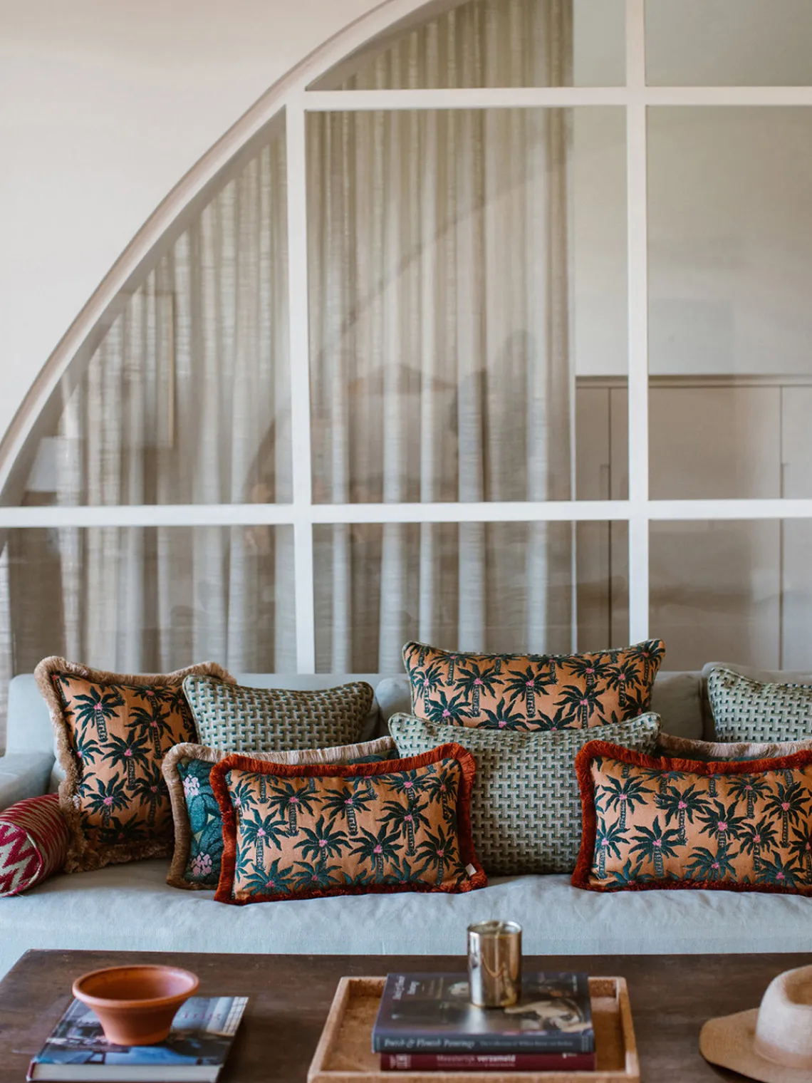 Cojines De Exterior|Cojines Decorativos>Palais Cojín reversible artesanal para exterior Janis & Michelle