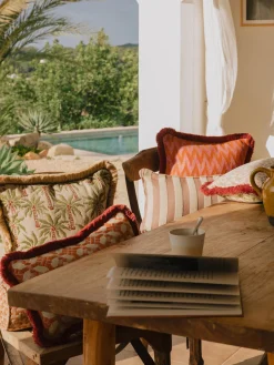 Sale Cojín reversible artesanal para exterior Jackie & Rosita Cojines Decorativos|Cojines De Exterior