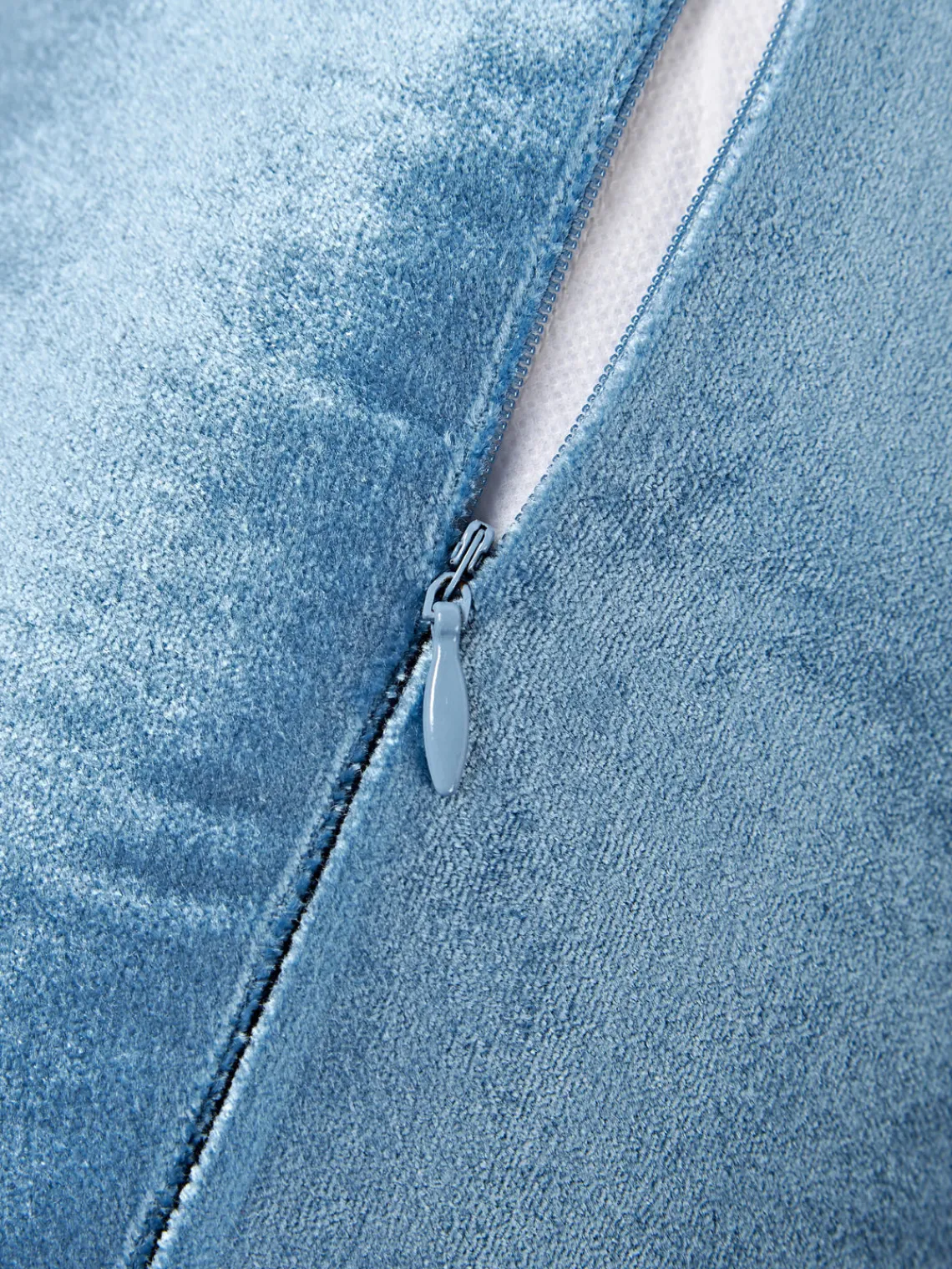 Mantas|Cojines Decorativos>Westwing Collection Cojín rulo co flecos Nikita Azul claro