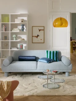 Mantas|Cojines Decorativos>Westwing Collection Cojín rulo co flecos Nikita Azul oscuro