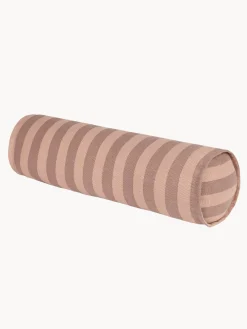 Decoración Infantil|Cojines Infantiles>Nobodinoz Cojín rulo de algodón Vibes Ocre, rosa claro