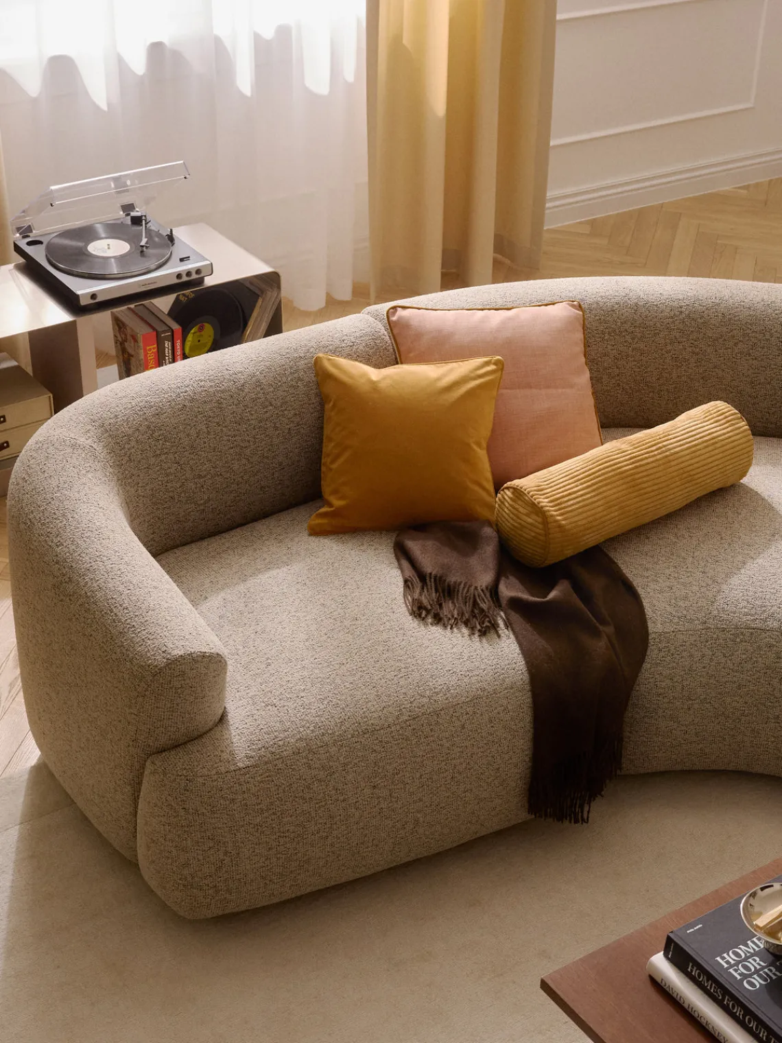 Mantas|Cojines Decorativos>Westwing Collection Cojín rulo de pana Kylen Naranja