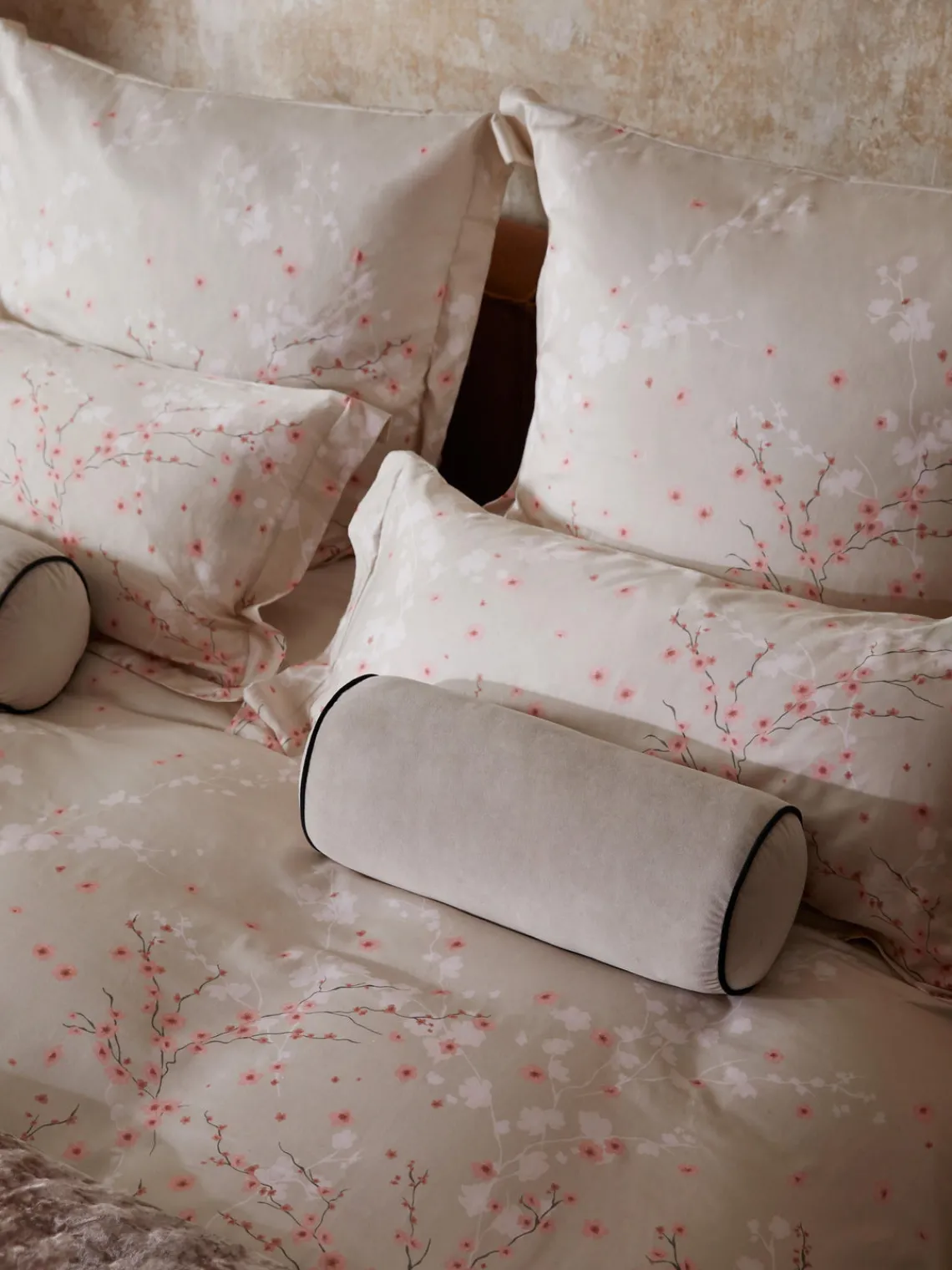 Mantas|Cojines Decorativos>Westwing Collection Cojín rulo de terciopelo Monet