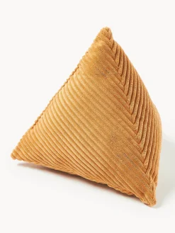 Cojines Decorativos|Mantas>Westwing Collection Cojín triangular de pana Kylen Naranja