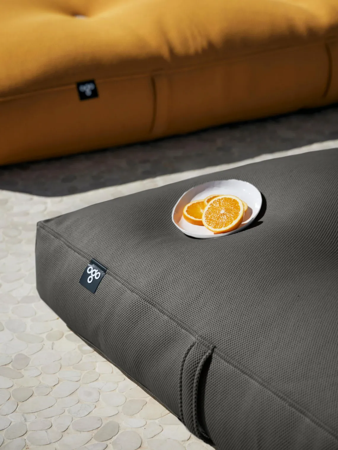 Online Cojín tumbona artesanal para exterior Bali Puf De Exterior|Muebles De Jardín