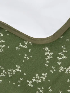 Colchonetas Cambiador|Colchonetas Cambiador></noscript>Nobodinoz Colchón cambiador de algodón ecológico Stories Verde oscuro, blanco Off White