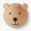 Outlet Colgador de pared de madera de haya Bear Niños Decoración Infantil|Colgadores Y Estantes De Pared