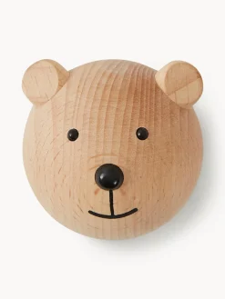 Outlet Colgador de pared de madera de haya Bear Niños Decoración Infantil|Colgadores Y Estantes De Pared
