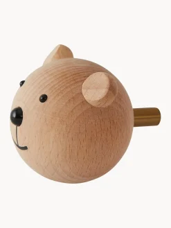 Outlet Colgador de pared de madera de haya Bear Niños Decoración Infantil|Colgadores Y Estantes De Pared