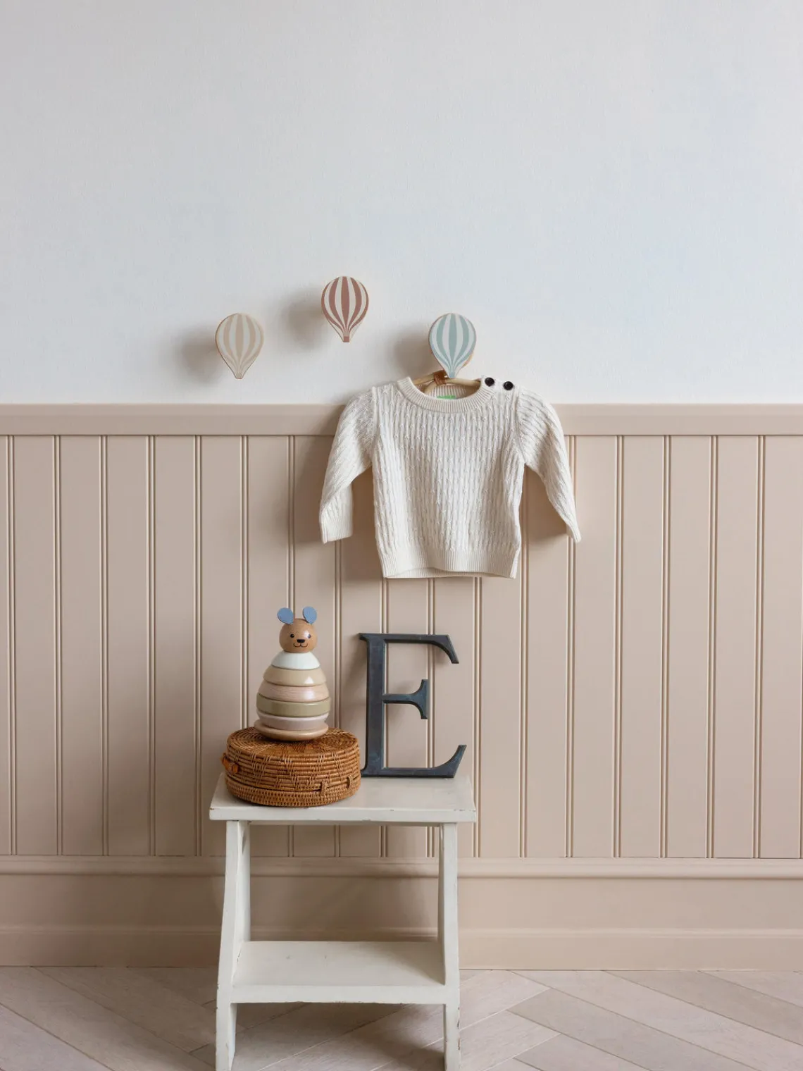 Decoración Infantil|Colgadores Y Estantes De Pared>Cam Cam Copenhagen Colgadores de pared artesanales de madera de haya Ballon, 3 uds.