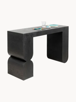 Discount Consola artesanal de madera Curve Mesas Consola|Consolas