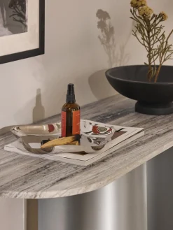 Best Consola con tablero de mármol Noam Mesas Consola|Consolas