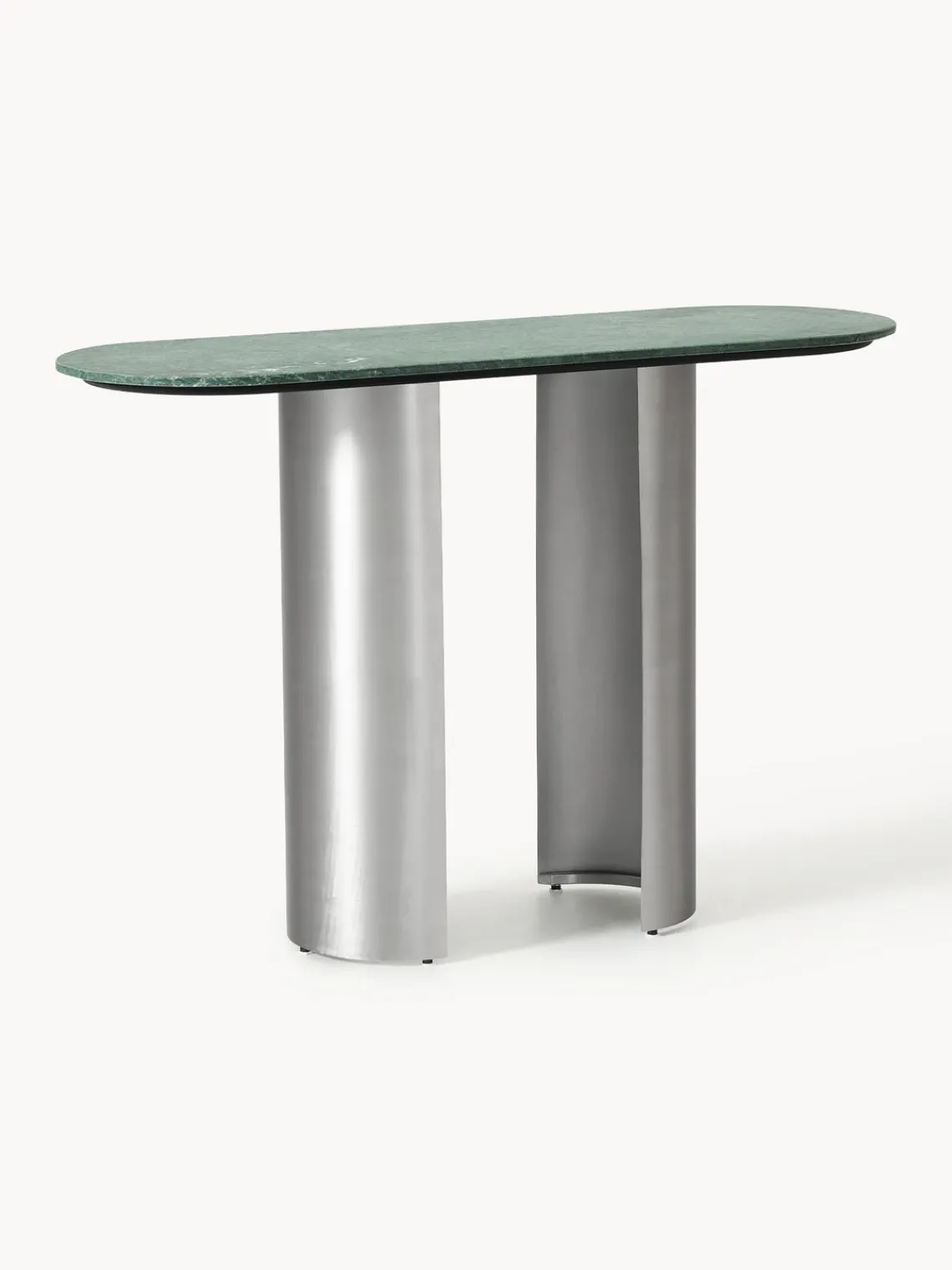 Mesas Consola|Consolas>Westwing Collection Consola con tablero de mármol Noam Mármol verde oscuro