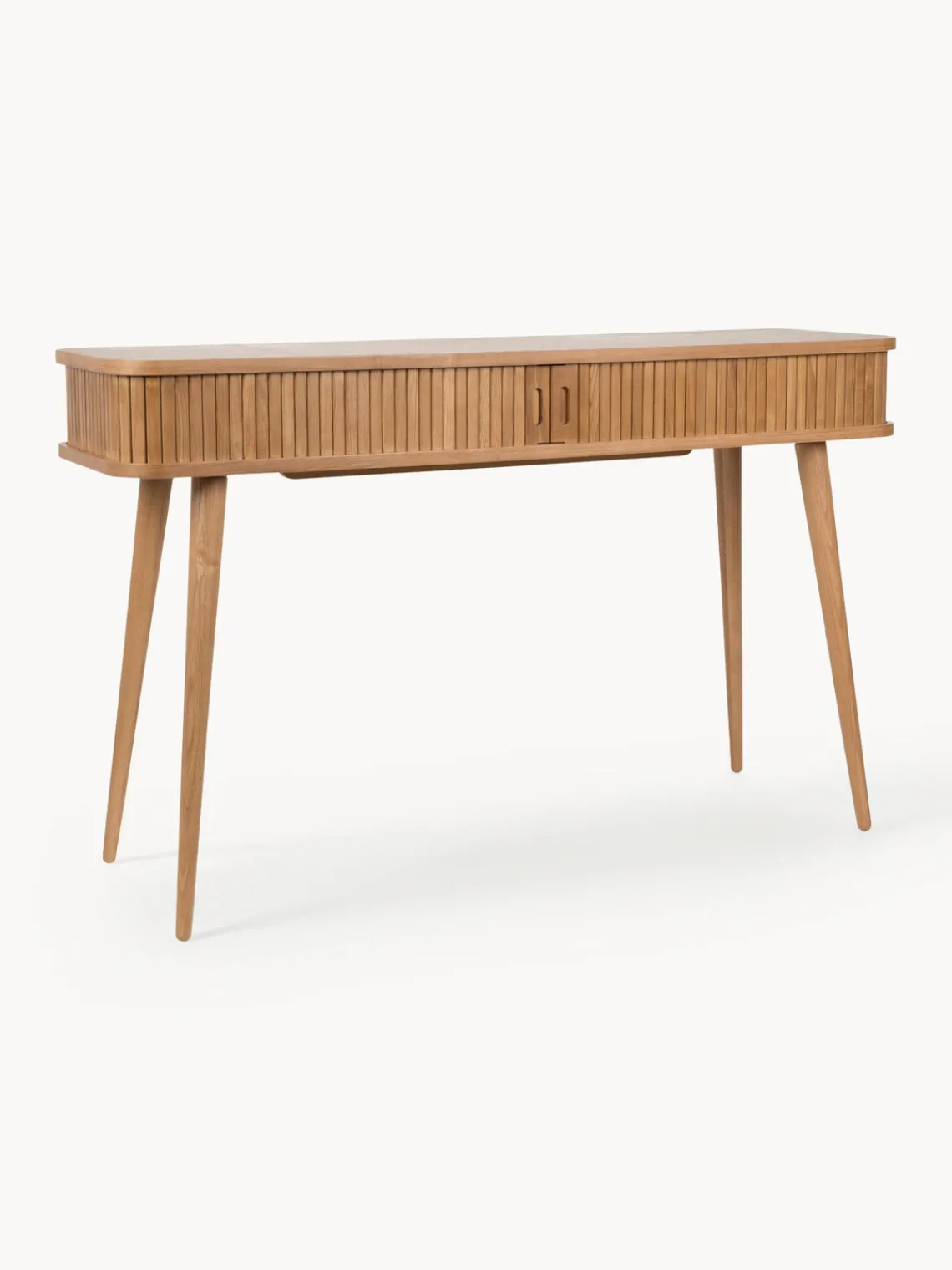 Online Consola de madera con puertas enrollables y frente acanalado Barbier Mesas Consola|Consolas