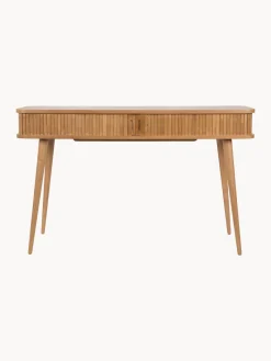 Online Consola de madera con puertas enrollables y frente acanalado Barbier Mesas Consola|Consolas