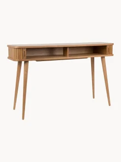 Online Consola de madera con puertas enrollables y frente acanalado Barbier Mesas Consola|Consolas