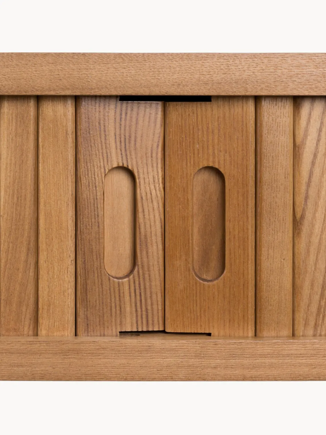 Online Consola de madera con puertas enrollables y frente acanalado Barbier Mesas Consola|Consolas