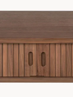 Mesas Consola|Consolas></noscript>Zuiver Consola de madera con puertas enrollables y frente acanalado Barbier Madera de nogal