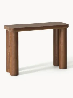Outlet Consola de madera de roble Kalia Mesas Consola|Consolas