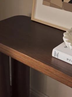 Outlet Consola de madera de roble Kalia Mesas Consola|Consolas