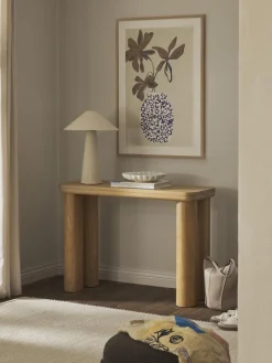 Discount Consola de madera de roble Kalia Mesas Consola|Consolas