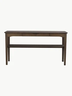 Mesas Consola|Consolas></noscript>Rowico Home Consola de madera de roble Markham Madera de roble lacada en oscuro