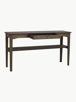 Mesas Consola|Consolas></noscript>Rowico Home Consola de madera de roble Markham Madera de roble lacada en oscuro