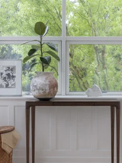 Clearance Consola de madera de roble con cajón Heart'n'Soul Mesas Consola|Consolas