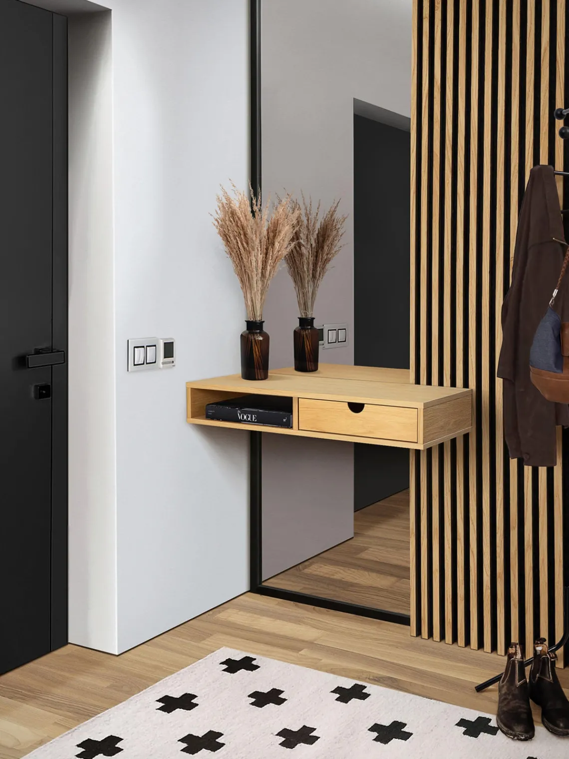 Clearance Consola de pared con cajón Farsta Mesitas De Noche|Mesitas De Noche