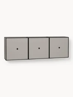 Mesas Consola|Consolas>Audo Copenhagen Consola de pared de madera y metal Frame Greige, negro