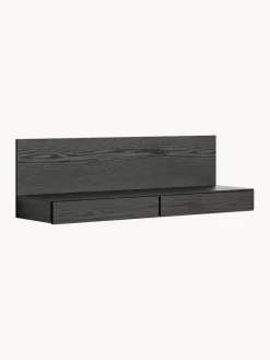 Mesas Consola|Consolas>New Works Consola de pared Tana Madera de roble lacada en negro